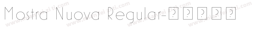 Mostra Nuova Regular字体转换